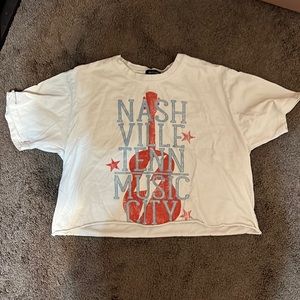 Nashville Music City Crop Tee